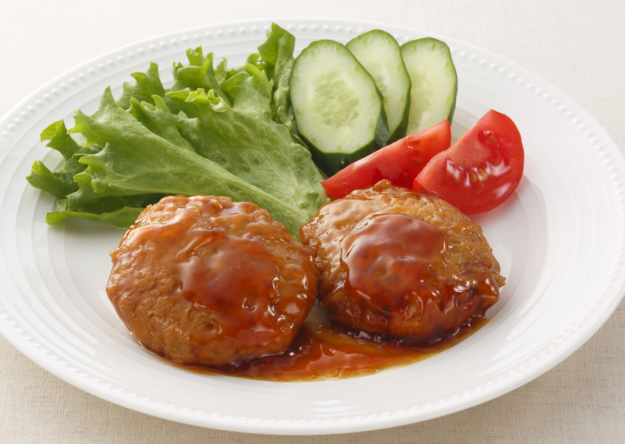 国産鶏のハンバーグ照焼味
